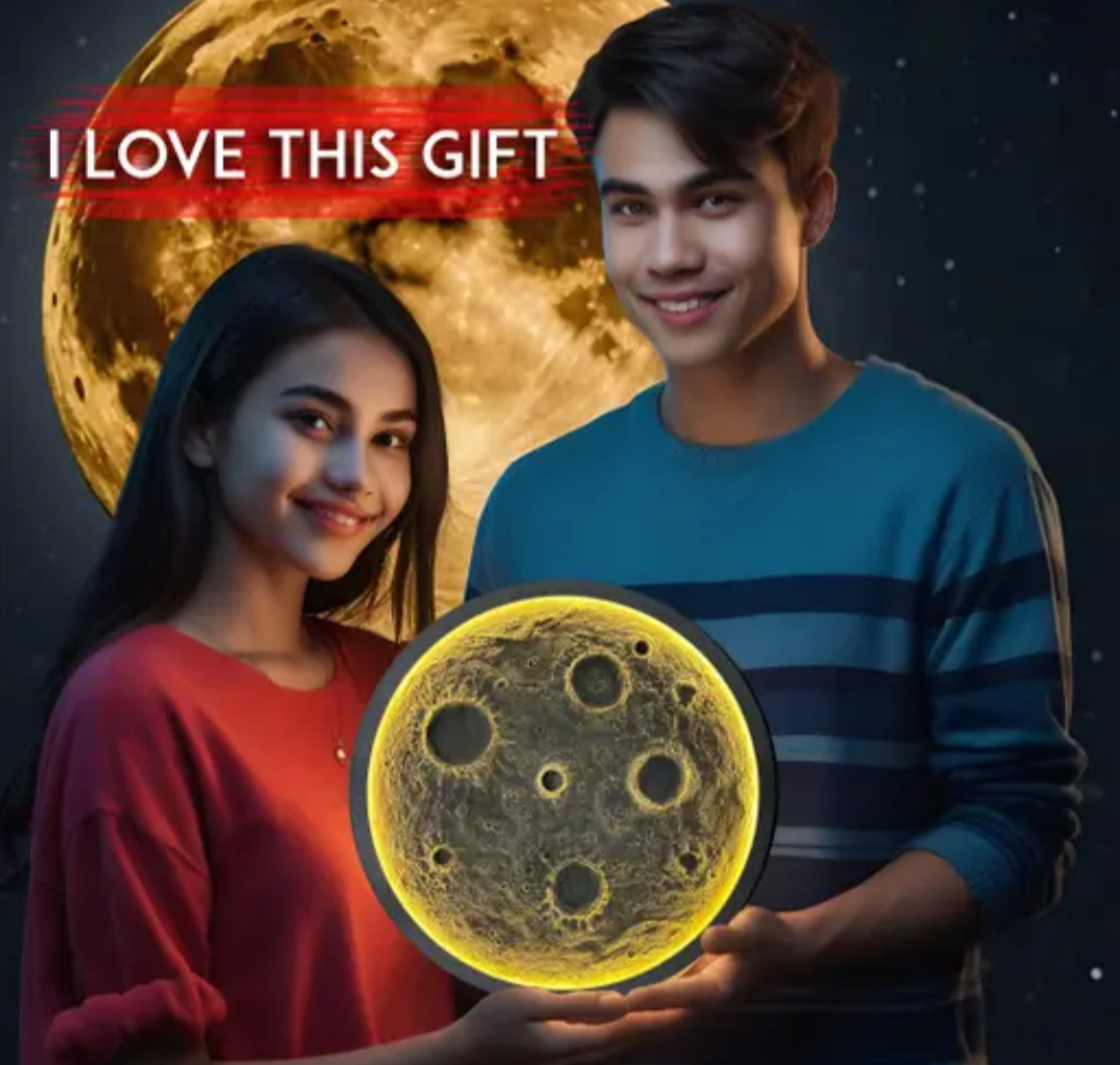 ✨ 3D Moon Night Lamp