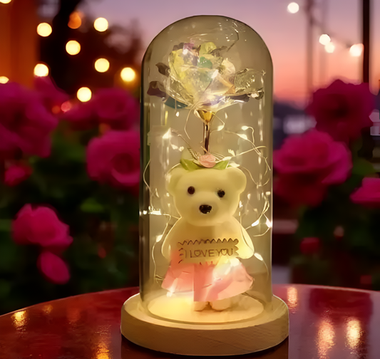💖 Enchanted LED Rose Keepsake Dome